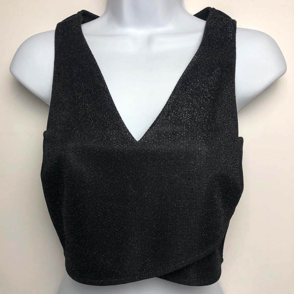 EXPRESS “WRAP” TOP SPARKLY